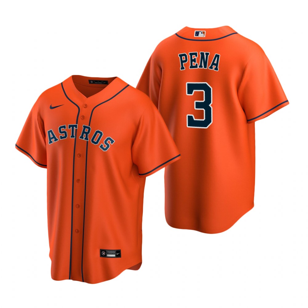 Houston Astros Jeremy Pena Orange Replica Alternate Jersey Houston Astros Jeremy Pena Orange Replica Alternate Jersey