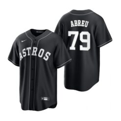 Houston Astros Jose Abreu Black White Fashion Replica Jersey