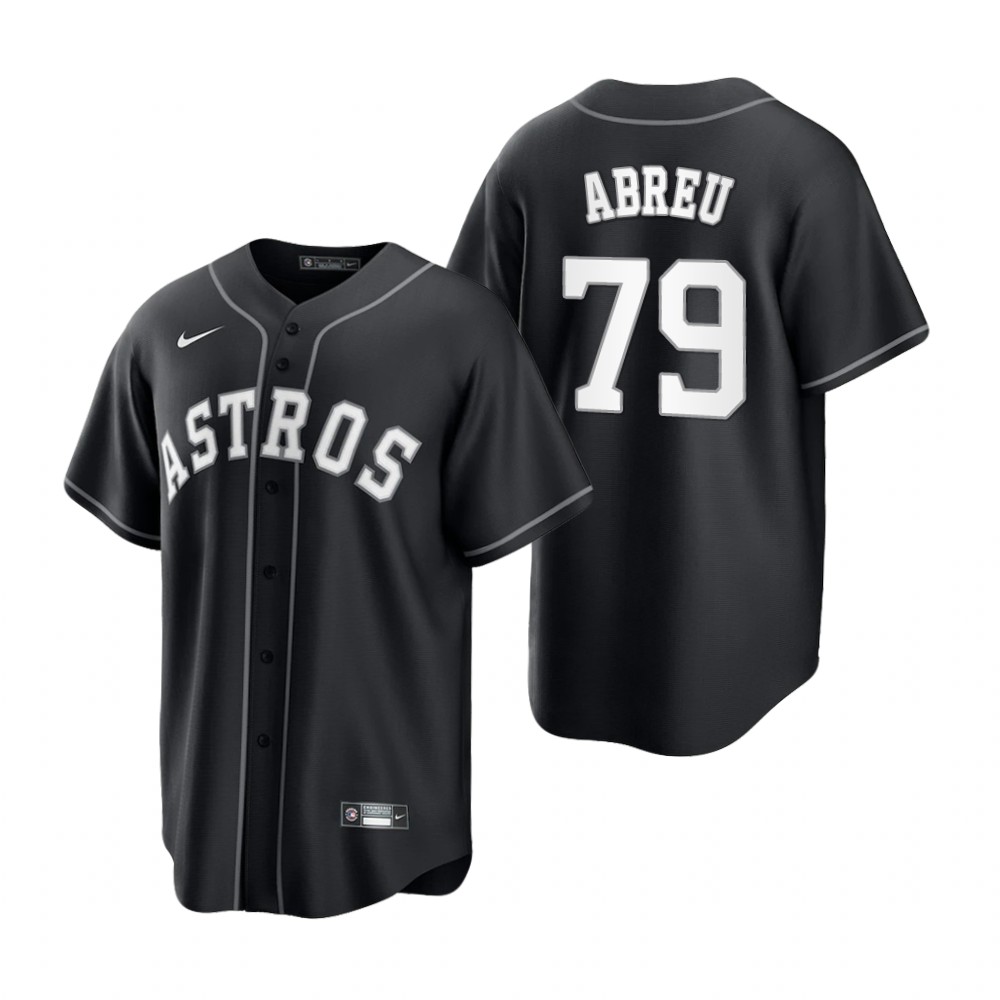 Houston Astros Jose Abreu Black White Fashion Replica Jersey Houston Astros Jose Abreu Black White Fashion Replica Jersey
