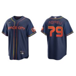 Houston Astros Jose Abreu Navy 2022 City Connect Replica Jersey