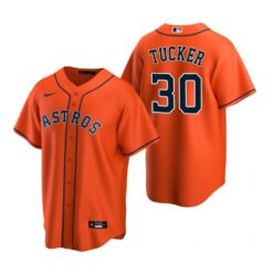 Houston Astros Kyle Tucker Orange Replica Alternate Jersey