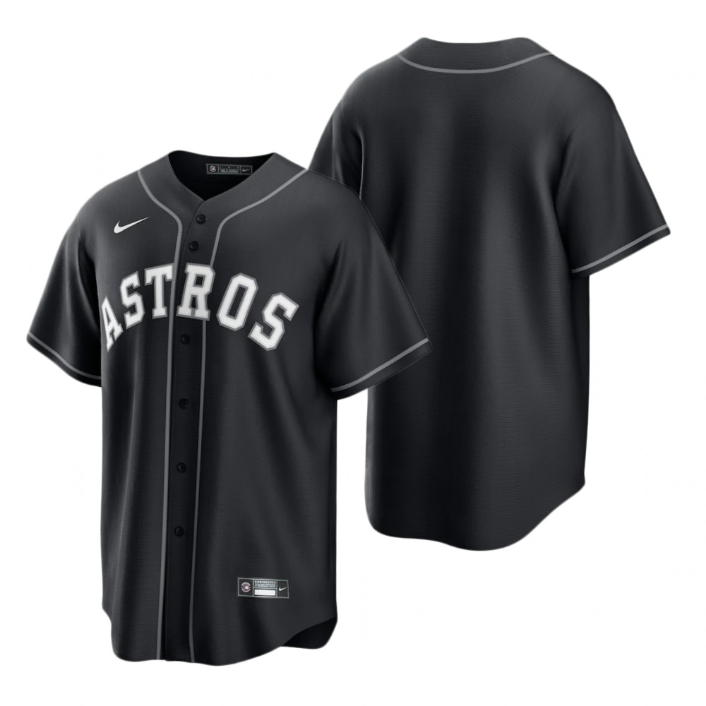 Houston Astros Team Black White Replica Jersey Houston Astros Team Black White Replica Jersey