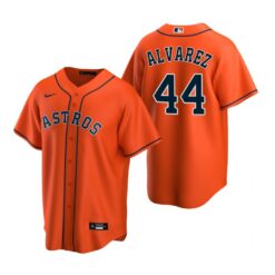 Houston Astros Yordan Alvarez Orange Replica Alternate Jersey
