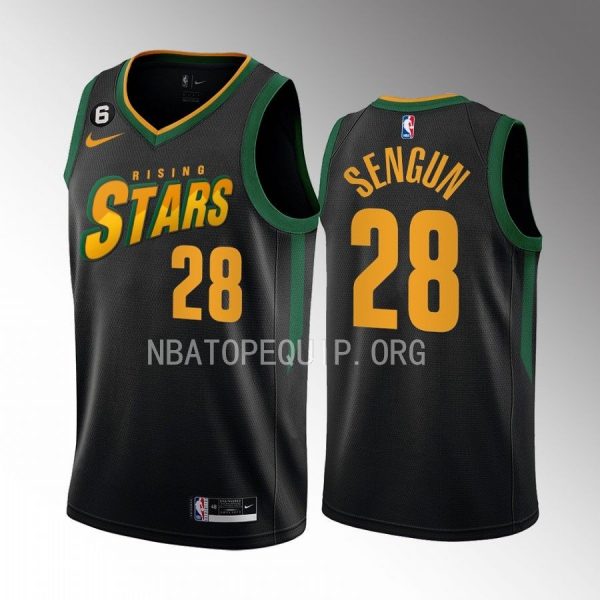 Houston Rockets Alperen Sengun 2023 NBA Rising Stars Black Jersey Houston Rockets Alperen Sengun 2023 NBA Rising Stars Black Jersey