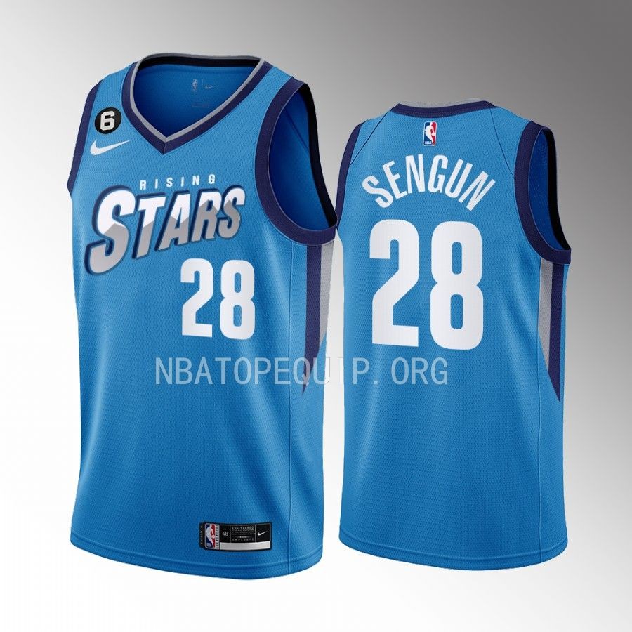 Houston Rockets Alperen Sengun 2023 NBA Rising Stars Blue Jersey Houston Rockets Alperen Sengun 2023 NBA Rising Stars Blue Jersey