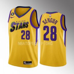 Houston Rockets Alperen Sengun 2023 NBA Rising Stars Yellow Jersey