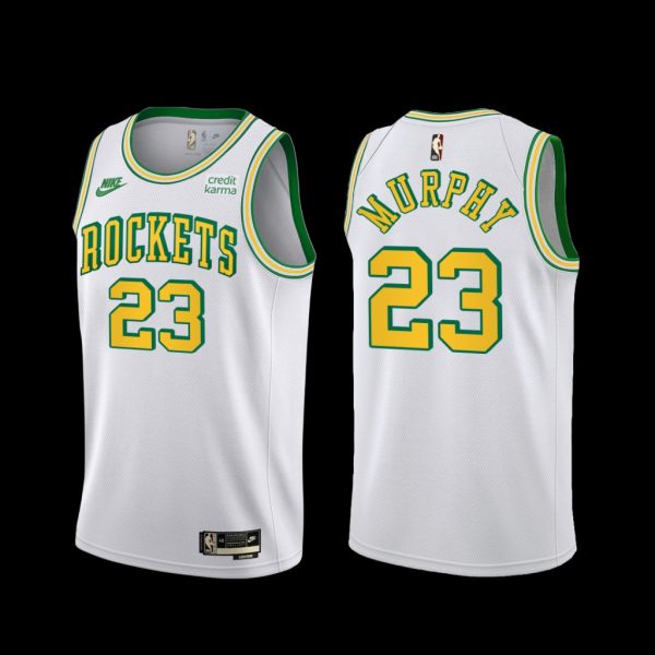 Houston Rockets Calvin Murphy 2022-23 Classic Edition 55th Anniversary Jersey White Houston Rockets Calvin Murphy 2022-23 Classic Edition 55th Anniversary Jersey White