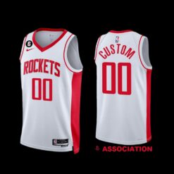 Houston Rockets Custom 2022-23 Association Edition Jersey White