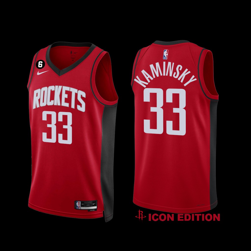 Houston Rockets Frank Kaminsky 2022-23 Red Icon Edition Jersey Houston Rockets Frank Kaminsky 2022-23 Red Icon Edition Jersey