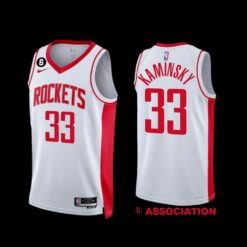 Houston Rockets Frank Kaminsky 2022-23 White Association Edition Jersey