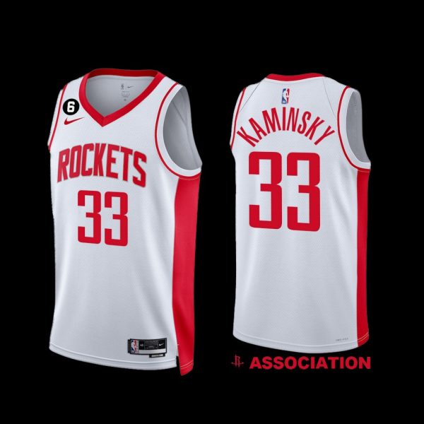 Houston Rockets Frank Kaminsky 2022-23 White Association Edition Jersey Houston Rockets Frank Kaminsky 2022-23 White Association Edition Jersey