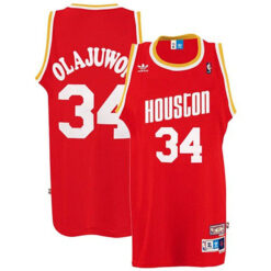 Houston Rockets Hakeem Olajuwon Red Throwback Jersey