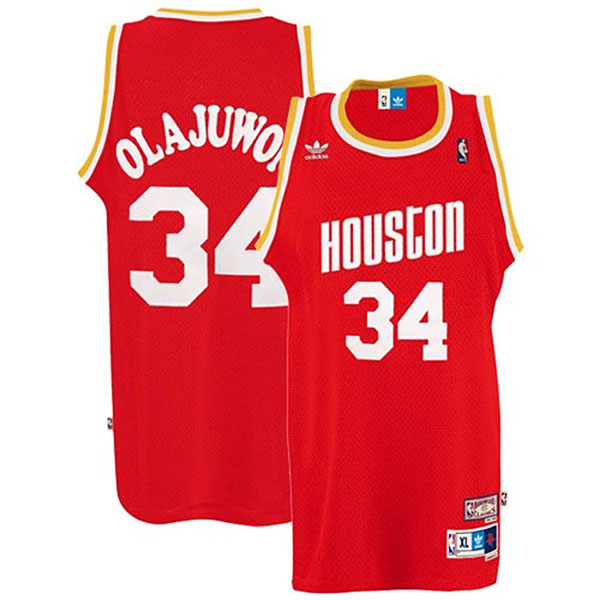 Houston Rockets Hakeem Olajuwon Red Throwback Jersey Houston Rockets Hakeem Olajuwon Red Throwback Jersey