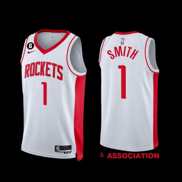 Houston Rockets Jabari Smith 2022-23 Association Edition Jersey White Houston Rockets Jabari Smith 2022-23 Association Edition Jersey White