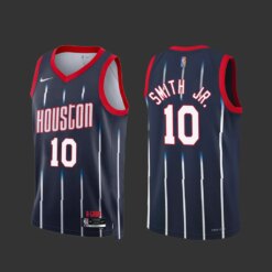 Houston Rockets Jabari Smith Jr Navy City Edition Jersey