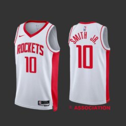 Houston Rockets Jabari Smith Jr White Association Edition Jersey