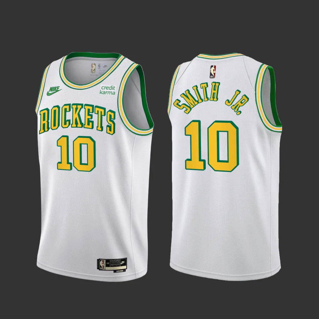 Houston Rockets Jabari Smith Jr White Classic Edition Jersey Houston Rockets Jabari Smith Jr White Classic Edition Jersey