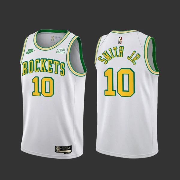Houston Rockets Jabari Smith Jr White Classic Edition Jersey Houston Rockets Jabari Smith Jr White Classic Edition Jersey