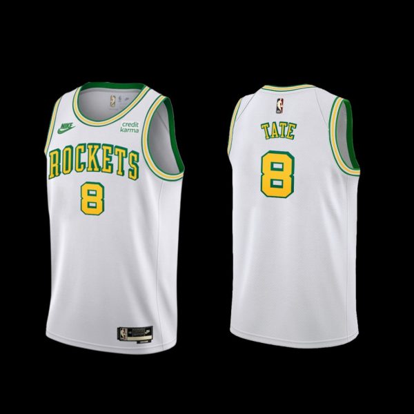 Houston Rockets Jae'Sean Tate 2022-23 White Classic Edition Jersey Houston Rockets Jae'Sean Tate 2022-23 White Classic Edition Jersey