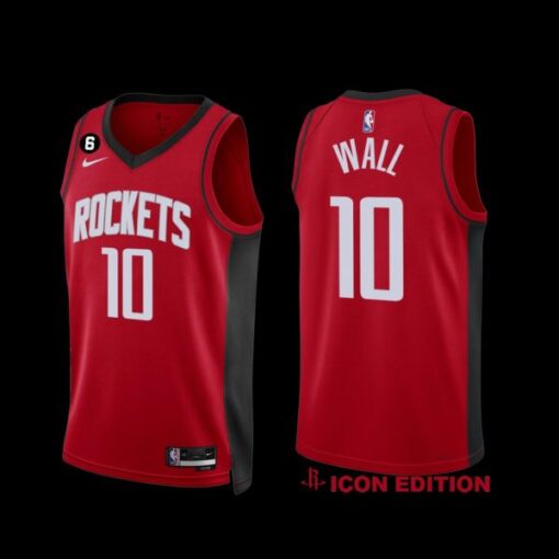 Houston Rockets John Wall 2022-23 Red Icon Edition Jersey
