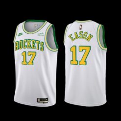 Houston Rockets Tari Eason 2022-23 Classic Edition 55th Anniversary Jersey White