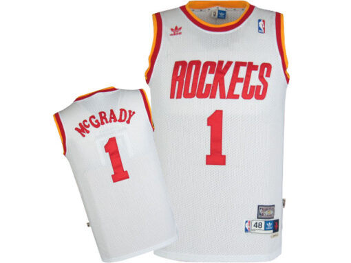 Houston Rockets Tracy McGrady White Throwback Jersey
