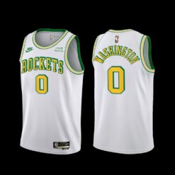 Houston Rockets TyTy Washington 2022-23 Classic Edition 55th Anniversary Jersey White