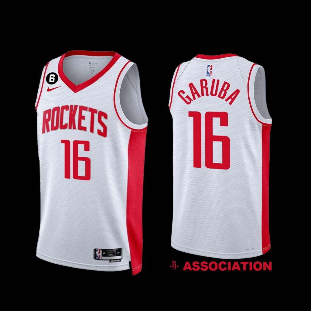 Houston Rockets Usman Garuba 2022-23 Association Edition Jersey White Houston Rockets Usman Garuba 2022-23 Association Edition Jersey White
