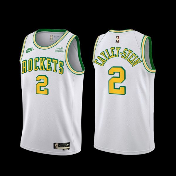Houston Rockets Willie Cayley-Stein 2022-23 Classic Edition Jersey White Houston Rockets Willie Cayley-Stein 2022-23 Classic Edition Jersey White
