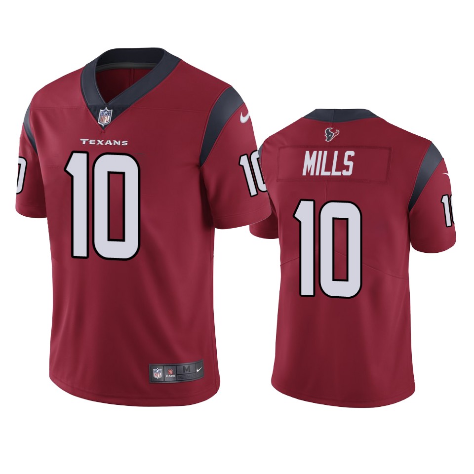 Houston Texans Davis Mills Red Limited Jersey Houston Texans Davis Mills Red Limited Jersey