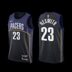 Indiana Pacers Aaron Nesmith 2022-23 City Edition Jersey Black Navy