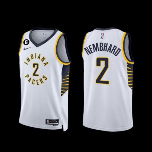 Indiana Pacers Andrew Nembhard 2022-23 Association Edition Jersey White
