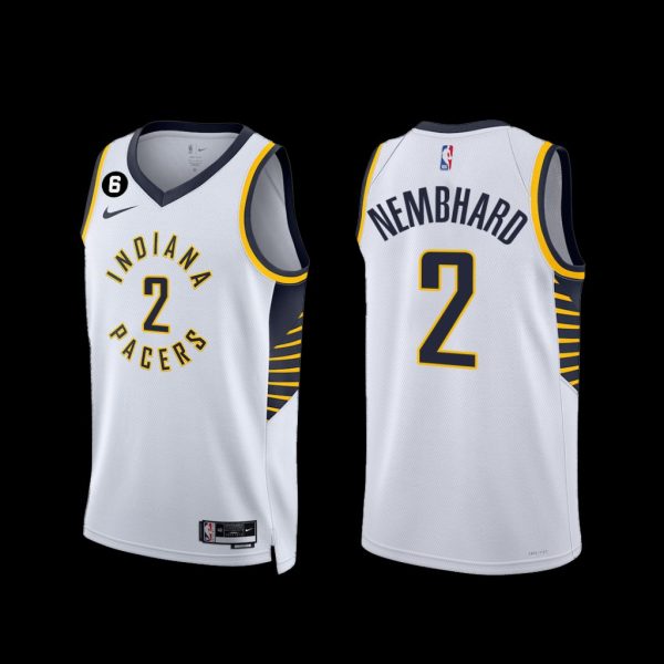 Indiana Pacers Andrew Nembhard 2022-23 Association Edition Jersey White Indiana Pacers Andrew Nembhard 2022-23 Association Edition Jersey White