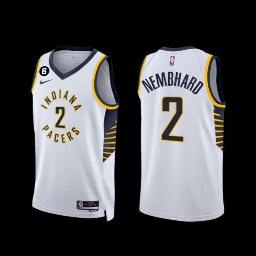 Indiana Pacers Andrew Nembhard 2022-23 Association Edition Jersey White