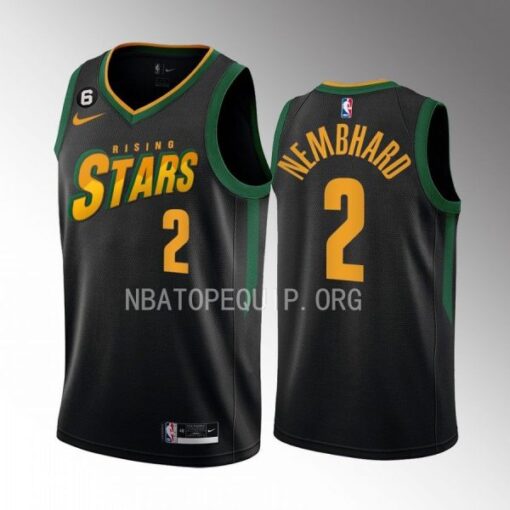 Indiana Pacers Andrew Nembhard 2023 NBA Rising Stars Black Jersey
