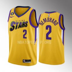 Indiana Pacers Andrew Nembhard 2023 NBA Rising Stars Yellow Jersey