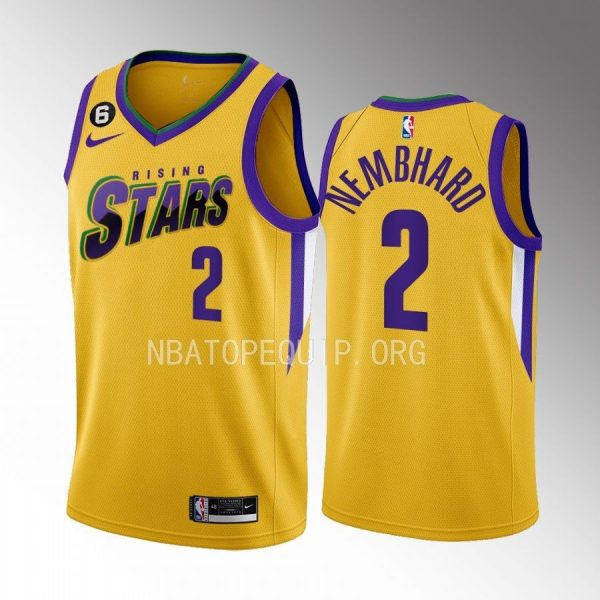 Indiana Pacers Andrew Nembhard 2023 NBA Rising Stars Yellow Jersey Indiana Pacers Andrew Nembhard 2023 NBA Rising Stars Yellow Jersey