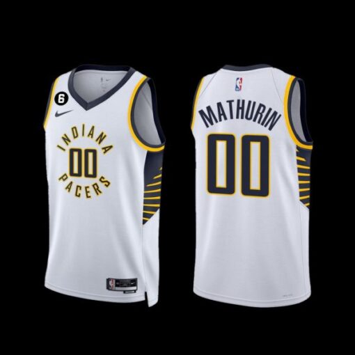 Indiana Pacers Bennedict Mathurin 2022-23 Association Edition Jersey White