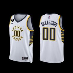 Indiana Pacers Bennedict Mathurin 2022-23 Association Edition Jersey White