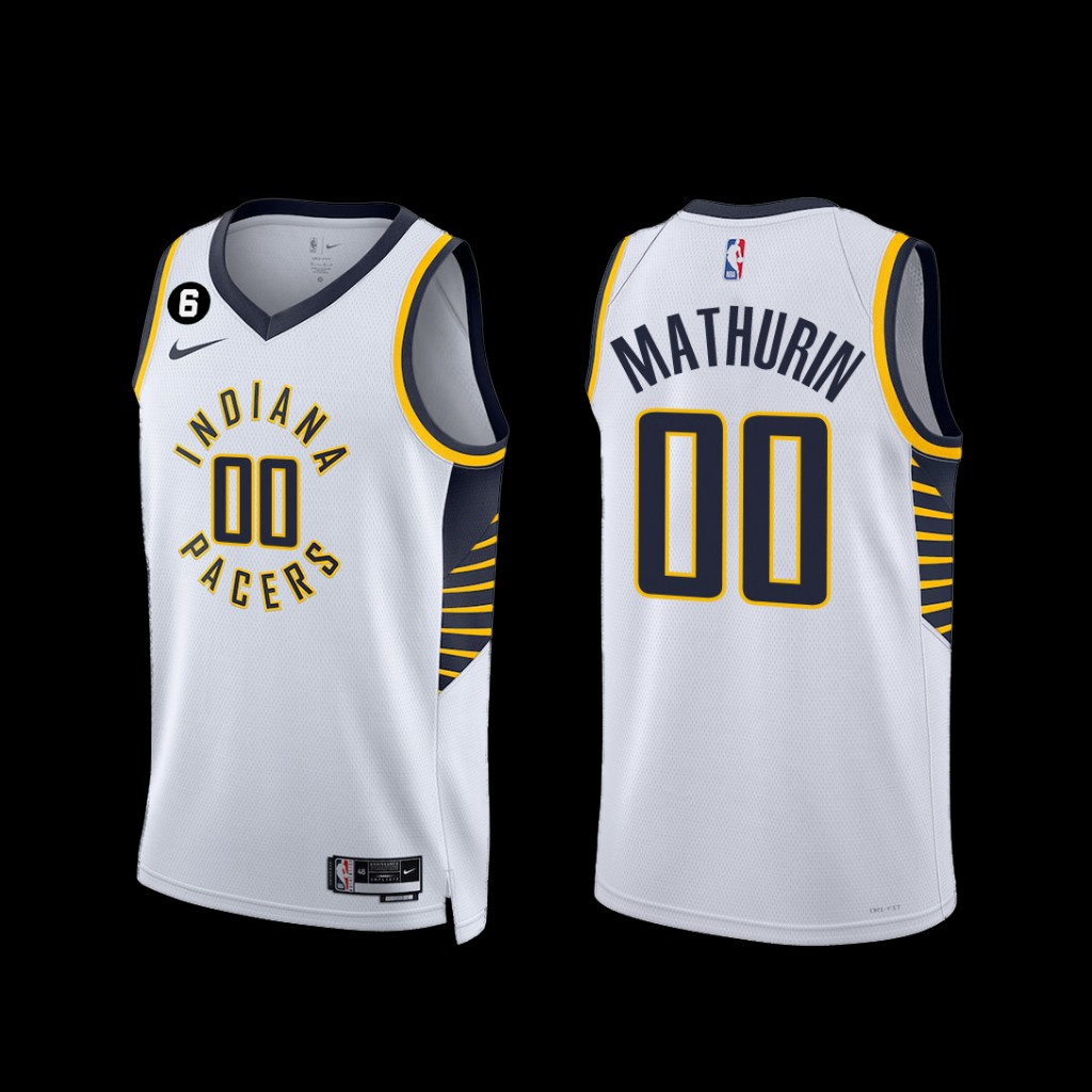 Indiana Pacers Bennedict Mathurin 2022-23 Association Edition Jersey White Indiana Pacers Bennedict Mathurin 2022-23 Association Edition Jersey White