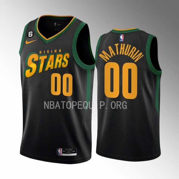 Indiana Pacers Bennedict Mathurin 2023 NBA Rising Stars Black Jersey Indiana Pacers Bennedict Mathurin 2023 NBA Rising Stars Black Jersey