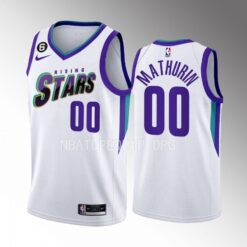 Indiana Pacers Bennedict Mathurin 2023 NBA Rising Stars White Jersey