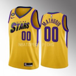 Indiana Pacers Bennedict Mathurin 2023 NBA Rising Stars Yellow Jersey
