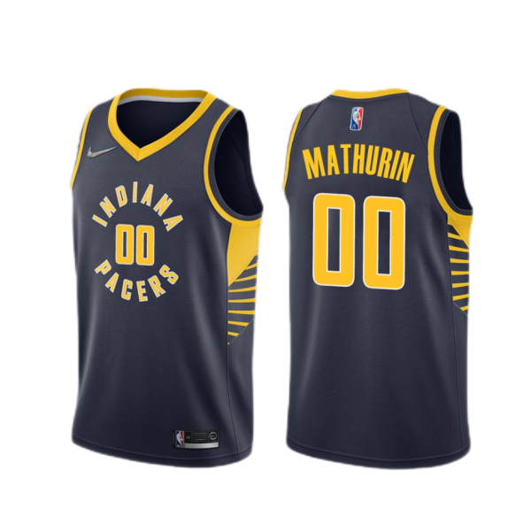 Indiana Pacers Bennedict Mathurin Navy Icon Edition Jersey Indiana Pacers Bennedict Mathurin Navy Icon Edition Jersey
