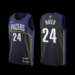 Indiana Pacers Buddy Hield 2022-23 City Edition Jersey Black Navy