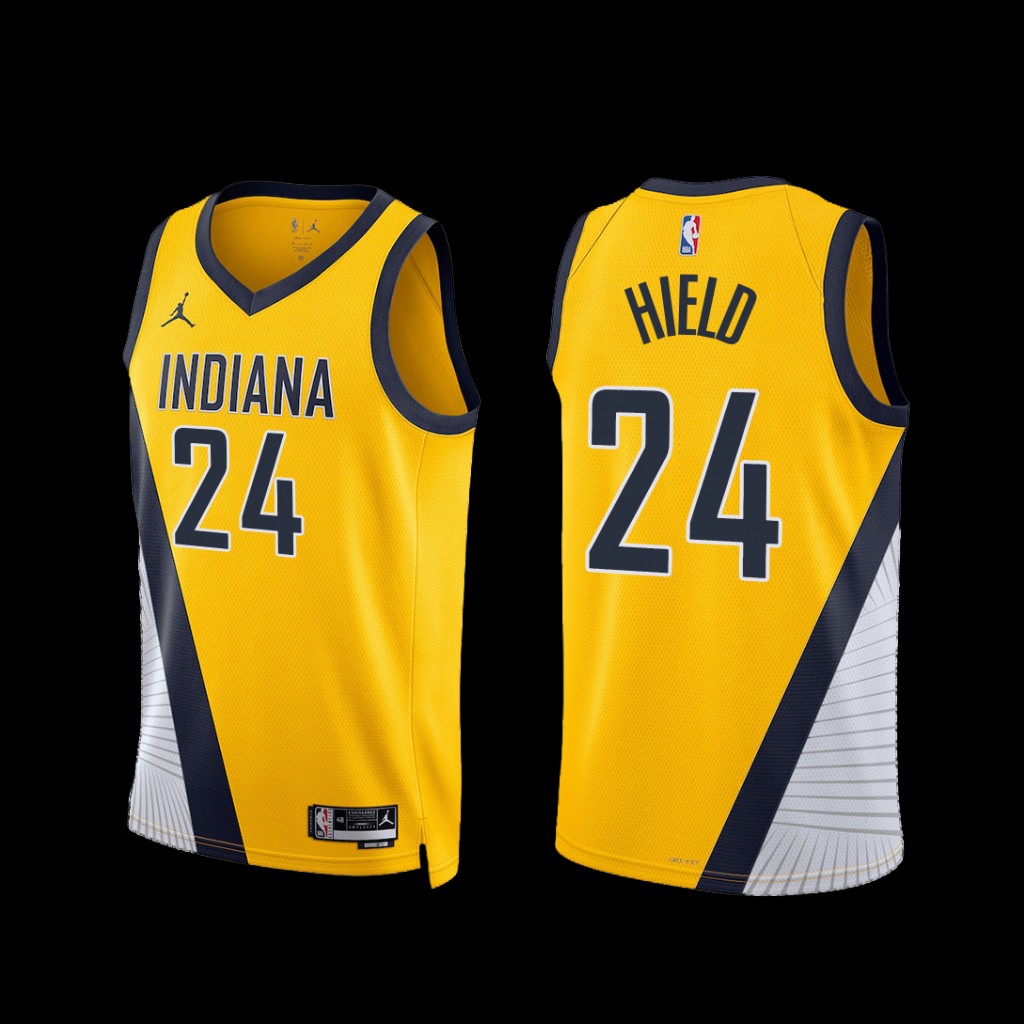 Indiana Pacers Buddy Hield 2022-23 Statement Edition Jersey Yellow Indiana Pacers Buddy Hield 2022-23 Statement Edition Jersey Yellow