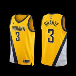 Indiana Pacers Chris Duarte 2022-23 Statement Edition Jersey Yellow