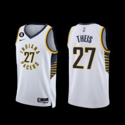 Indiana Pacers Daniel Theis 2022-23 Association Edition Jersey White