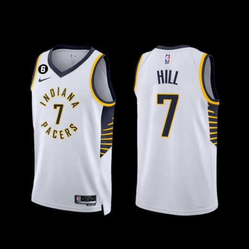 Indiana Pacers George Hill 2022-23 Association Edition Jersey White