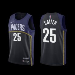 Indiana Pacers Jalen Smith 2022-23 City Edition Jersey Black Navy